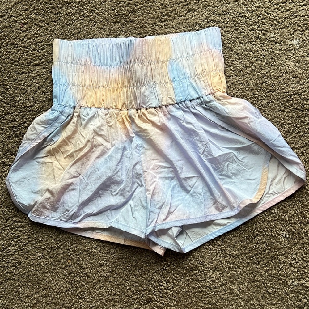 Free people moment shorts in pastel colors size xs